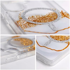 MagSafe'iga ühilduv Golden ümbris Samsung S26, valge