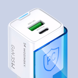 Wozinsky WWC-35W GaN USB-A + USB-C сетевое зарядное устройство - белый