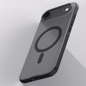 Nillkin Super Frosted Shield Pro MagSafe Compatible Ümbris jaoks iPhone 17 Air - Läbipaistev Must