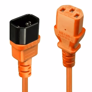 Lindy IEC toite pikenduskaabel 0.5m oranž