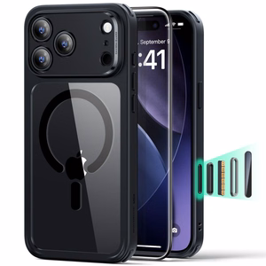 ESR Classic Hybrid MagSafe + Karastatud klaas Set jaoks iPhone 17 Pro - Clear Must