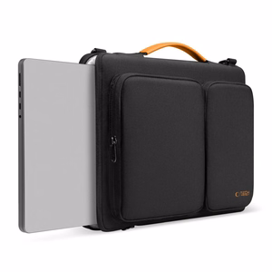 Tech-Protect Defender Bag jaoks Laptop 13-14 - must and oranž