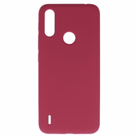 Silicone Lite Ümbris jaoks Motorola Moto E7 Power/E7i Power burgundia