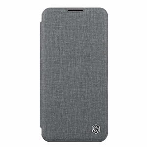 Nillkin Qin Cloth Pro Case чехол для iPhone 14 Plus с защитой камеры флип-чехол серый