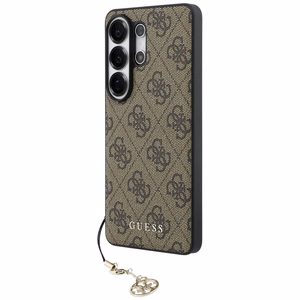 Guess чехол 4G Classic Logo Charm MagSafe для Samsung Galaxy S26 Ultra коричневый