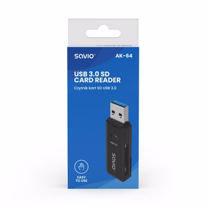 SAVIO SD kaardilugeja, USB 3.0, AK-64