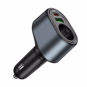 Автомобильное зарядное устройство Hoco USB A + USB C + прикуриватель PD QC3.0 3A 35W Z56 чёрное