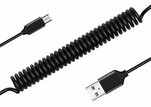 Kaabel coiled  - USB to Micro USB - 2A 1 metre must