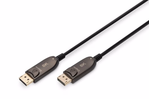 Digitus DisplayPort AOC hübriidne kiudoptiline kaabel, UHD 8K, 10 m
