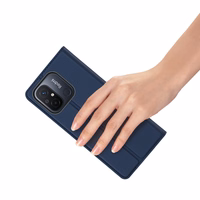 DUX DUCIS wallet ümbris SKIN PRO jaoks REDMI 12C sinine