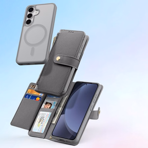 Dux Ducis Lawa Leather Ümbris jaoks Samsung Galaxy S25+ with Detachable Magnetic Wallet - hall
