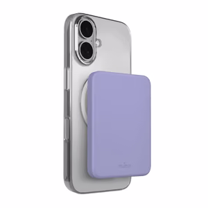 Puro 4200mAh Ultra-Thin MagSafe Compatible USB-C Akupank - Purple