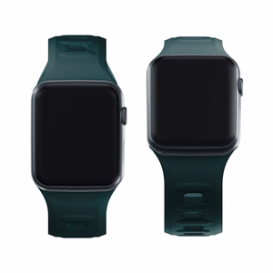 3mk silikoonrihm Apple Watchile, 38/40/41/42 mm, Evergreen, väike suurus