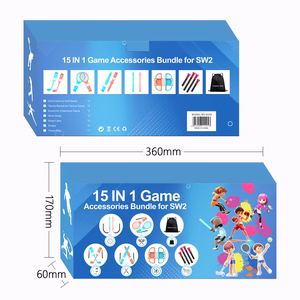 Nintendo Lüliti 15-in-1 Family Accessory Pakk 2 - oranž and sinine Komplekt