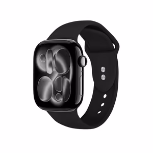 Crong Liquid rihm Apple Watch 38 / 40 / 41 / 42 mm kellale, must