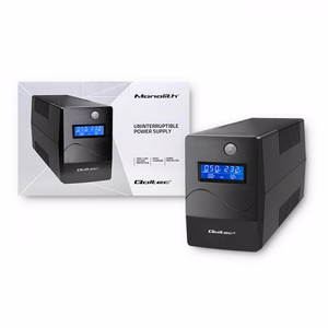 Qoltec Monolith katkematu toiteallikas (UPS) topeltkonversioon (Online) 0.45 kVA 240 W 2 AC pistikupesa