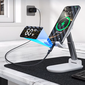 Choetech XCC-1068 PD 60W USB-C - USB-C kaabel ekraaniga 1.2 m - must