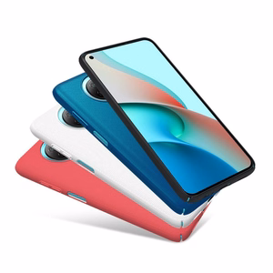 Nillkin Super Frosted Shield tugevdatud kate Xiaomi Redmi Note 9T 5G musta värvi jaoks