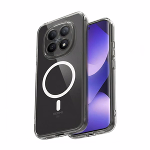 Crong Hybrid Clear Magnetic MagSafe ümbris seadmele Xiaomi Redmi Note 15 Pro+, läbipaistev