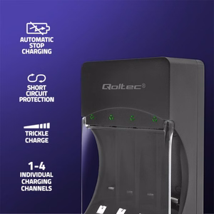 Qoltec 50653 – NiMH R03/AAA ja R6/AA akude laadija