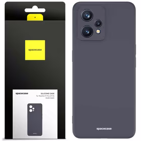Spacecase silikoonist ümbris Realme 9 4G/9 Pro+ must