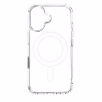 Anti Shock 1,5 mm Mag ümbris for iPhone 16 Pro 6,3" läbipaistev big hole + button