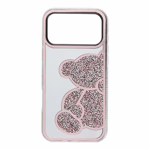 TEDDY BEAR Ümbris jaoks IPHONE 17 Pro Max roosa