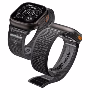 Spigen Athlex Air 2 rihm Apple Watch 44/45/46/49mm jaoks - must ja hall