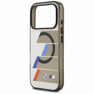 BMW M IML Metal Buttons Tricolor Lines MagSafe Ümbris jaoks iPhone 17 Pro Max - hall