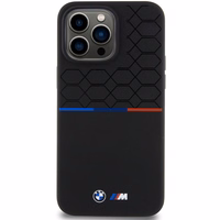 BMW M Silicone Pattern MagSafe ümbris jaoks iPhone 15 Pro Max - must