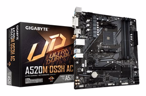 Emaplaat GIGABYTE AMD A520 SAM4 DDR4 Micro-ATX