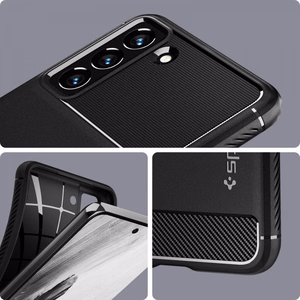 Spigen Rugged Armor ümbris Samsung Galaxy S21 FE-le - mattmusta