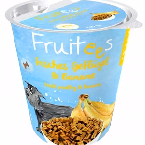 Bosch Fruitees 603500200 Banana & Poultry – banaani- ja linnulihaga koeramaiused, 200 g