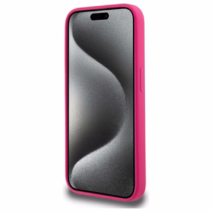 Karl Lagerfeld KLHMP15LSKHPPPLF iPhone 15 Pro 6.1" fuchsia/fuschia hardcase Silicone Karl Head Print MagSafe