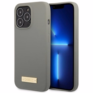 Guess GUHMP13XSPLG iPhone 13 Pro Max 6.7" hall/hall hard ümbris Silicone Logo Plate MagSafe