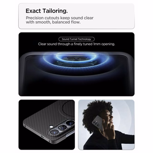 Spigen AirSkin Aramid Mag MagSafe ümbris Samsung Galaxy S26 - must