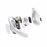 SHOKZ OpenFit Air, weiss Headset Wireless Ear-hook Calls/Music/Sport/Everyday Bluetooth valge