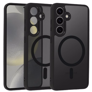 Full Matte Mag Cover jaoks Samsung Galaxy S24 must