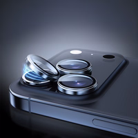 Rock Tempered klaas Pure Series Camera Lens on camera for Iphone 17 Pro/17 Pro Max (lens 3 pieces) hõbedane