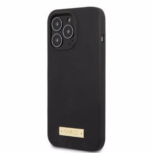 Guess GUHMP13XSPLK iPhone 13 Pro Max 6.7" must/must hard ümbris Silicone Logo Plate MagSafe