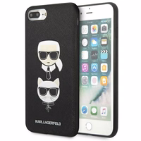 Karl Lagerfeld Saffiano Karl&Choupette Head ümbris jaoks iPhone 7 Plus / iPhone 8 Plus - must