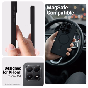 Crong Hybrid Matte Magnetic MagSafe ümbris seadmele Xiaomi 15T, must