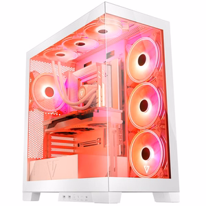 Modecom Volcano SPACE APEX ARGB MIDI Midi Tower valge