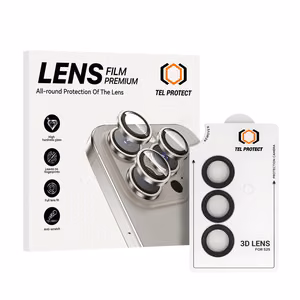 Tempered glass Tel Protect 3D Lens on camera jaoks Samsung Galaxy S25 must (lens 3 pieces)