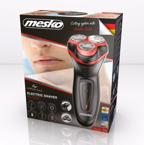 Mesko MS 2926 – pöörlev elektripardel trimmeriga, must/punane