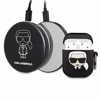 Karl Lagerfeld Ikonik ümbris AirPodidele + Powerbank - must