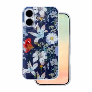 Glow Glam ümbris jaoks iPhone 17 6,3" sinine