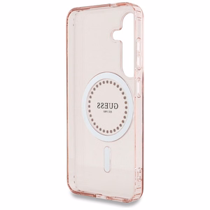 GUESS ümbris jaoks SAMSUNG S25 GUHMS25SPFTDTEP (Magnetic IML Rhinestones) roosa
