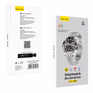 Blavec Smartwatch M-02 Business AMOLED Full Touch Voice Call (SWM02-S) silver