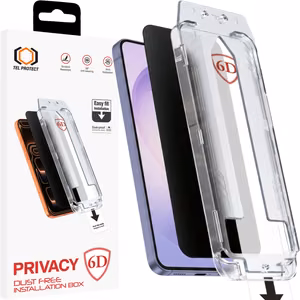 Tel Protect Dust-Free Easy Fit Privacy Full Glue 6D закаленное стекло для Samsung Galaxy S25 черное (с разблокировкой по отпечатку пальца)